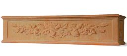 Oakleaf Window Flower Box Fiberglass Trough Terracotta Planter Pot In/Out