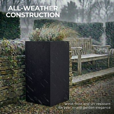 IDEALIST Lite Tall Square Contemporary Light Concrete Planter