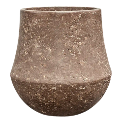Polystone Planter | Tapered Round Indoor and Outdoor Plant Pot 