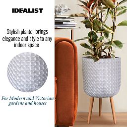 IDEALIST Lite Faceted Effect Planter on Legs