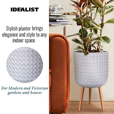 IDEALIST Lite Faceted Effect Planter on Legs
