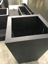 Tall Fiberstone Square Planter by Idealist Premium BOUVY