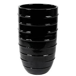 Ceramic Circular Round Tall Glossy Planter Pot In/Out