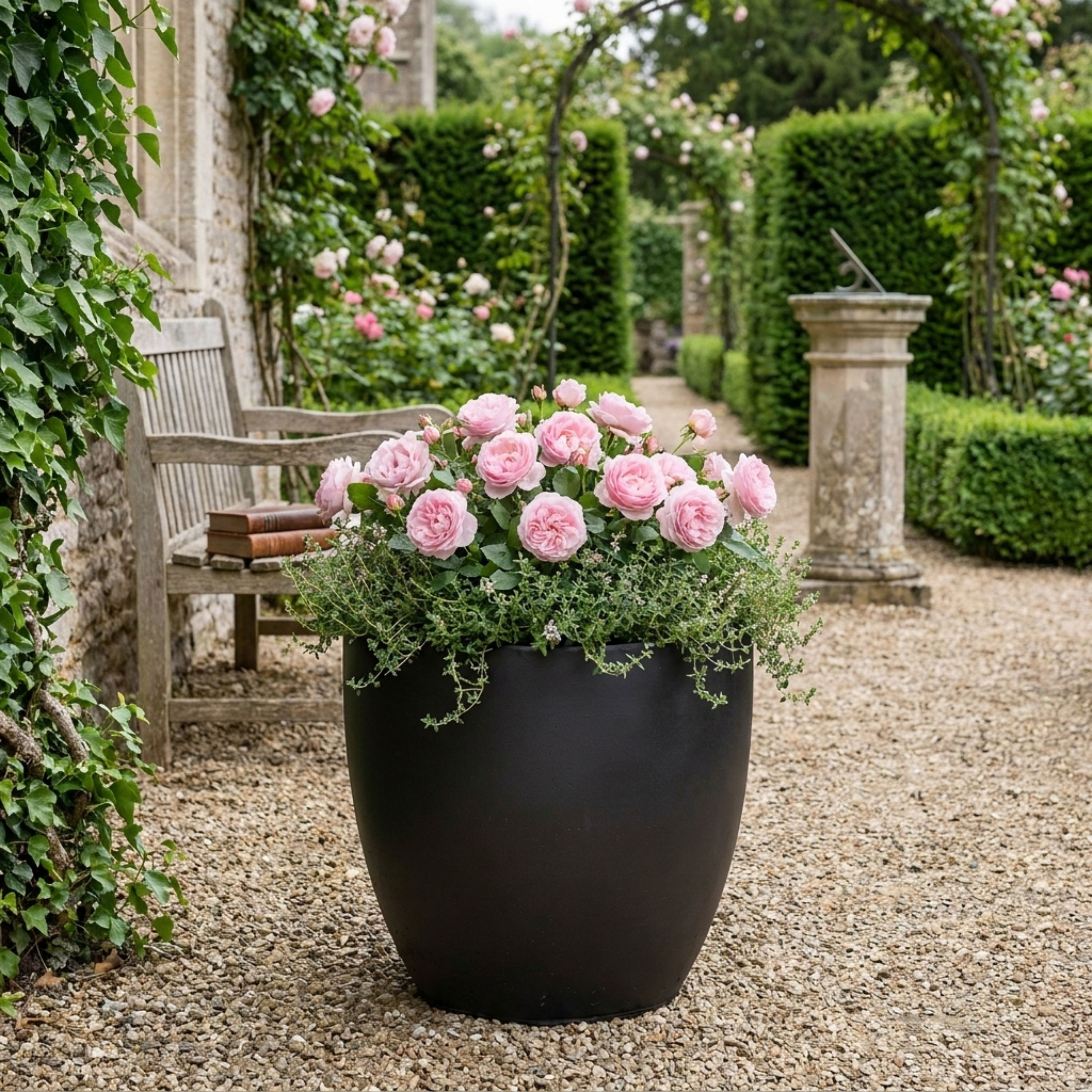 IDEALIST Lite Contemporary Light Concrete Egg Planter