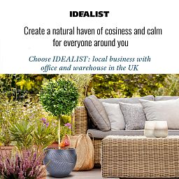IDEALIST Lite Leaf Embossed Ball Planter