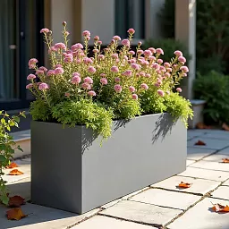 IDEALIST Lite Contemporary Light Concrete High Trough Planter
