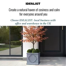 IDEALIST Windsor Light Stone Square Garden Planter