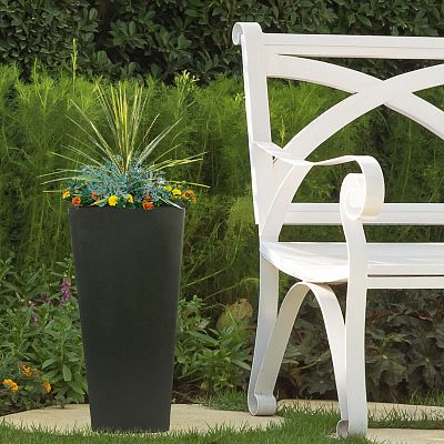 IDEALIST Lite Tall Tapered Contemporary Light Concrete Planter