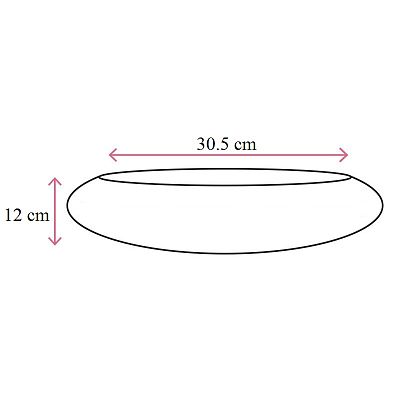 Round Fiberstone Bowl Glossy Tara Planter by Idealist Premium