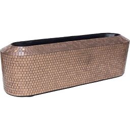 PIXEL Table Top Round Fiberglass Planter