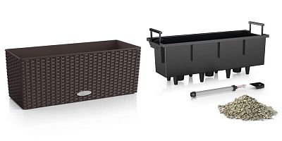 LECHUZA BALCONERA Cottage Trough Poly Resin Self-watering Planter