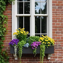 IDEALIST Lite Window Box Light Concrete Planter