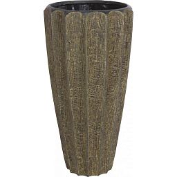 Firewood Round Tall Polystone Indoor Planter