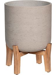 Charlie Round Indoor Planter on Legs by Idealist Premium Rough