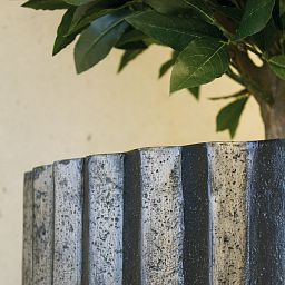 Sahara Round Tall Polystone Outdoor Planter