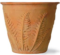 Fern Fiberglass Round Terracotta Planter Pot In/Out