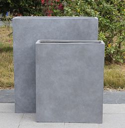 IDEALIST Lite Narrow Contemporary Light Concrete Trough Planter