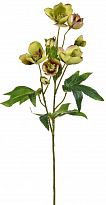Silk Helleborus Green Artificial Flower Plant 55 cm (10pcs. set)