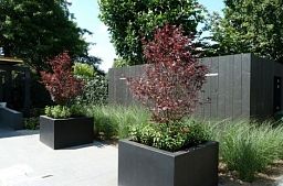 PURE Cube Outdoor Fiberglass Planter