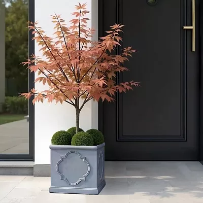 IDEALIST Windsor Light Stone Square Garden Planter