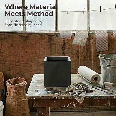IDEALIST Lite Square Box Contemporary Light Concrete Planter