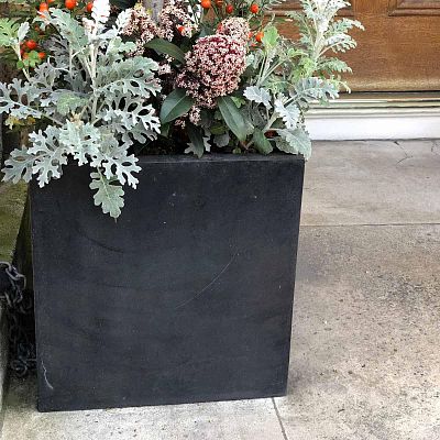 IDEALIST Lite Square Box Contemporary Light Concrete Planter