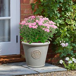 IDEALIST Lite Rustic Style Rolled Rim Wide Vase Outdoor Planter