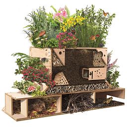 WildPod 2-in-1 Outdoor Planter and Wildlife House with Topsoil and Reservoir Clay by Bio Scapes