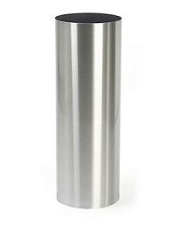 Parel Column Tall Stainless Steel Brushed Indoor Planter