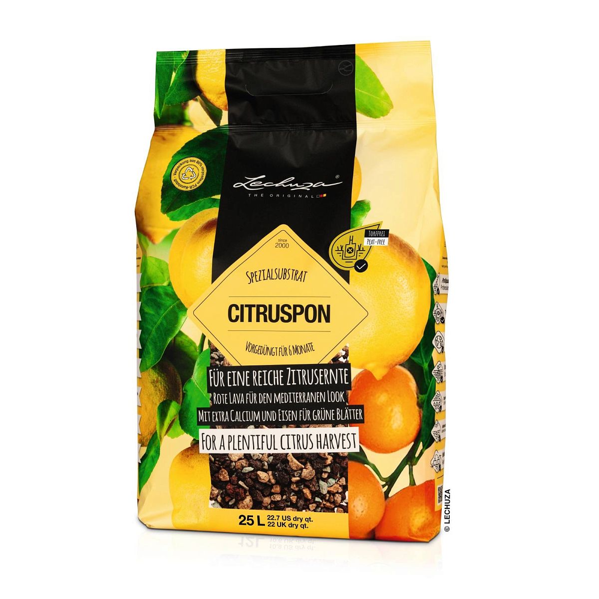 LECHUZA CITRUSPON Pre-fertilized Potting Mix for Citrus Plants Potting Soil Compost
