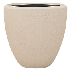 Polystone Egg Planter + Liner | Indoor Plant Pot