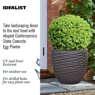IDEALIST Lite Wave Style Outdoor Egg Planter