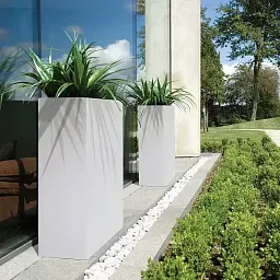 IDEALIST Lite Narrow Contemporary Light Concrete Trough Planter