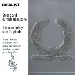 IDEALIST Kensington Light Stone Square Garden Planter