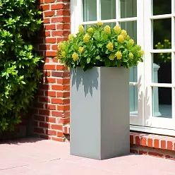 IDEALIST Lite Tall Square Contemporary Light Concrete Planter