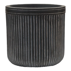 Vertical Rib Fibreclay Cylinder Planter | Indoor and Outdoor Plant Pot