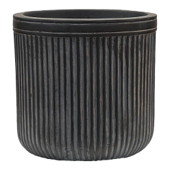 Vertical Rib Fibreclay Cylinder Planter | Indoor and Outdoor Plant Pot