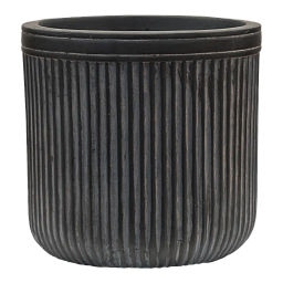 Vertical Rib Fibreclay Cylinder Planter | Indoor and Outdoor Plant Pot