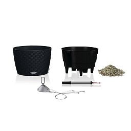 LECHUZA NIDO Cottage Round Poly Resin Outdoor Self-watering Planter