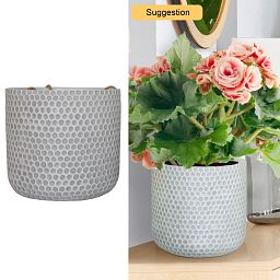 IDEALIST Lite Honeycomb Style Table and Hanging Cylinder Round Plant Pot Dual Use Indoor Planter