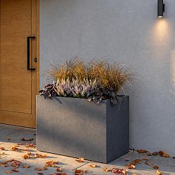 IDEALIST Lite Contemporary Light Concrete Trough Planter