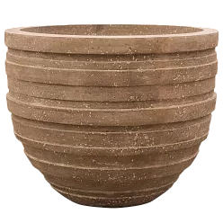 Polystone Ribbed Planter | Indoor and Outdoor Plant Pot