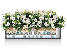 LECHUZA BALCONERA Cottage Trough Poly Resin Self-watering Planter