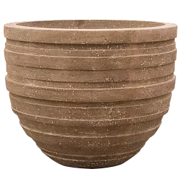 Polystone Ribbed Planter | Indoor and Outdoor Plant Pot