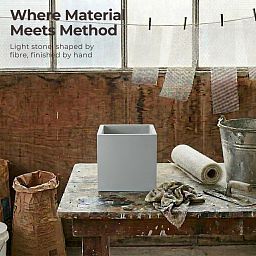 IDEALIST Lite Square Box Contemporary Light Concrete Planter
