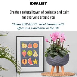 IDEALIST Lite Honeycomb Style Bowl Planter on Legs, Round Pot Plant Stand Indoor