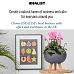 IDEALIST Lite Honeycomb Style Bowl Planter on Legs, Round Pot Plant Stand Indoor