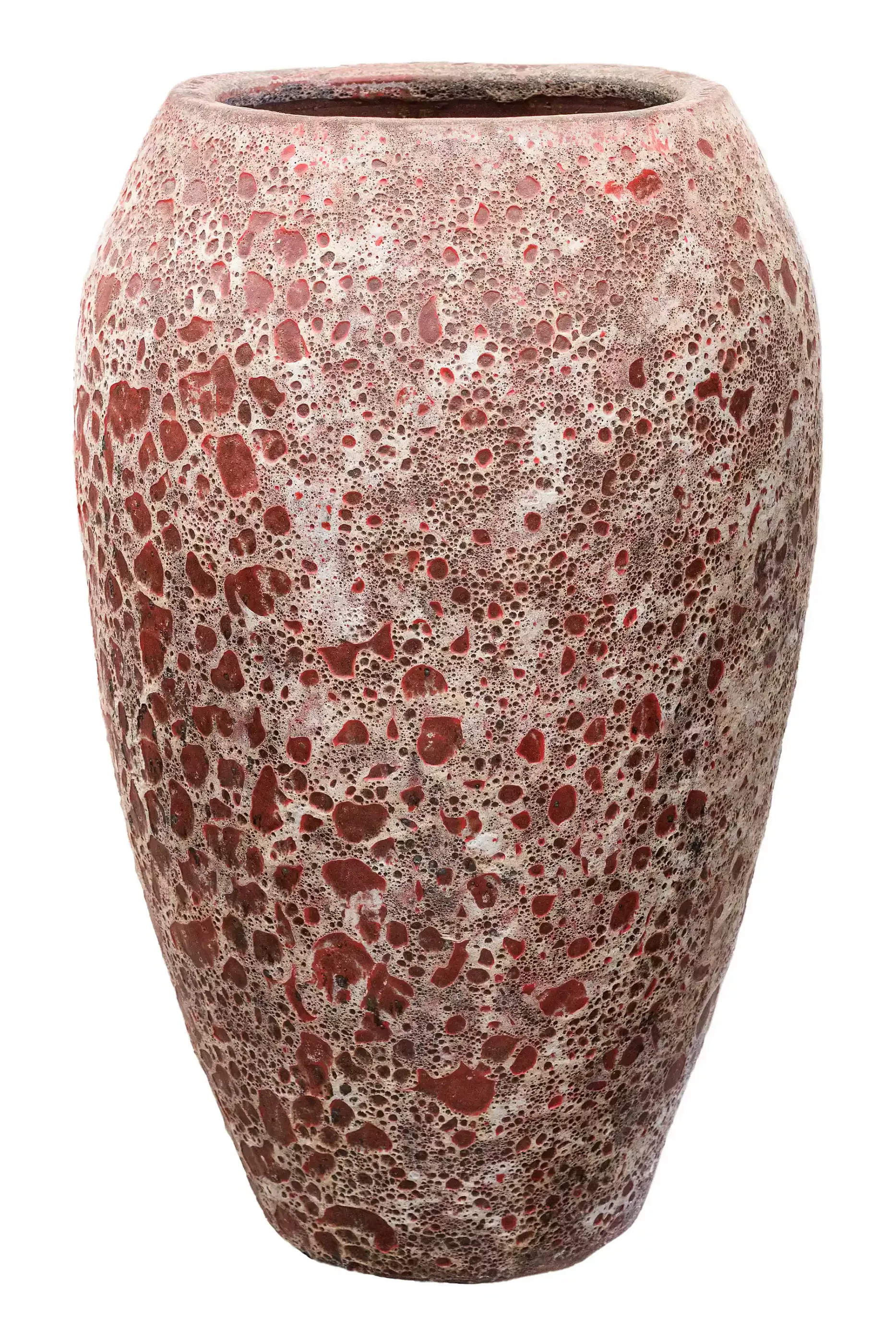 Lava Ceramic Tall Planter | Large Indoor and Outdoor Plant Pot Vase