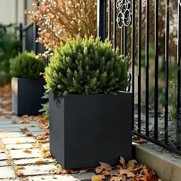 IDEALIST Lite Square Box Contemporary Light Concrete Planter