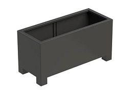 Florida with Feet Outdoor Aluminum Trough Planter
